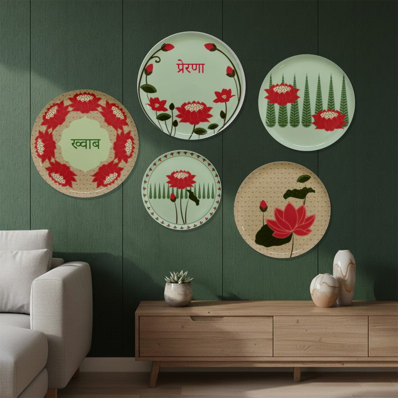 Petal Poetry Metal Wall Plates - Set Of Five media 3