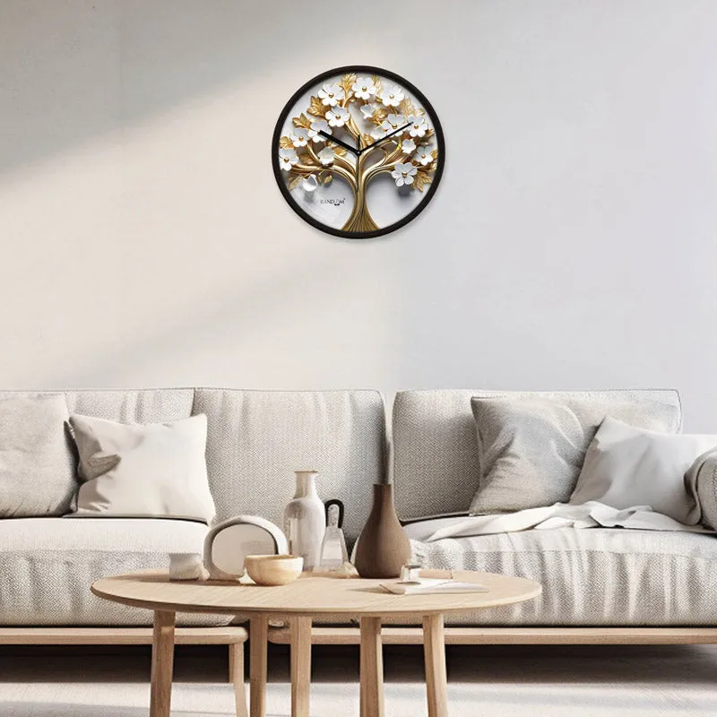 Thaniel Floral Wall Clock media 3