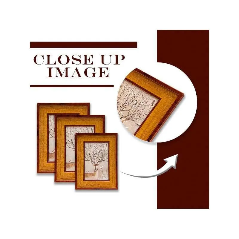 Vintage Veneers Wooden Photo Frame - Set Of Three media 5