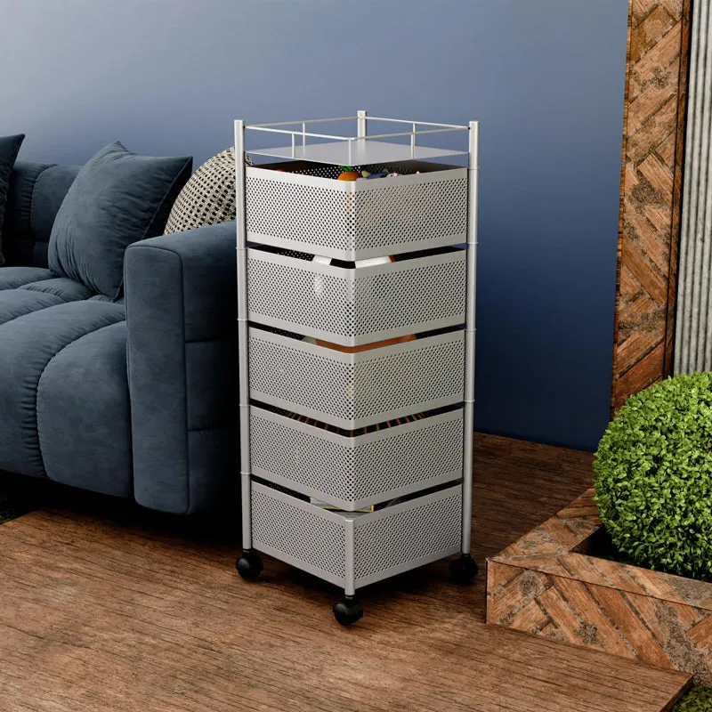 Movra Five Tier Trolley - Silver media 3