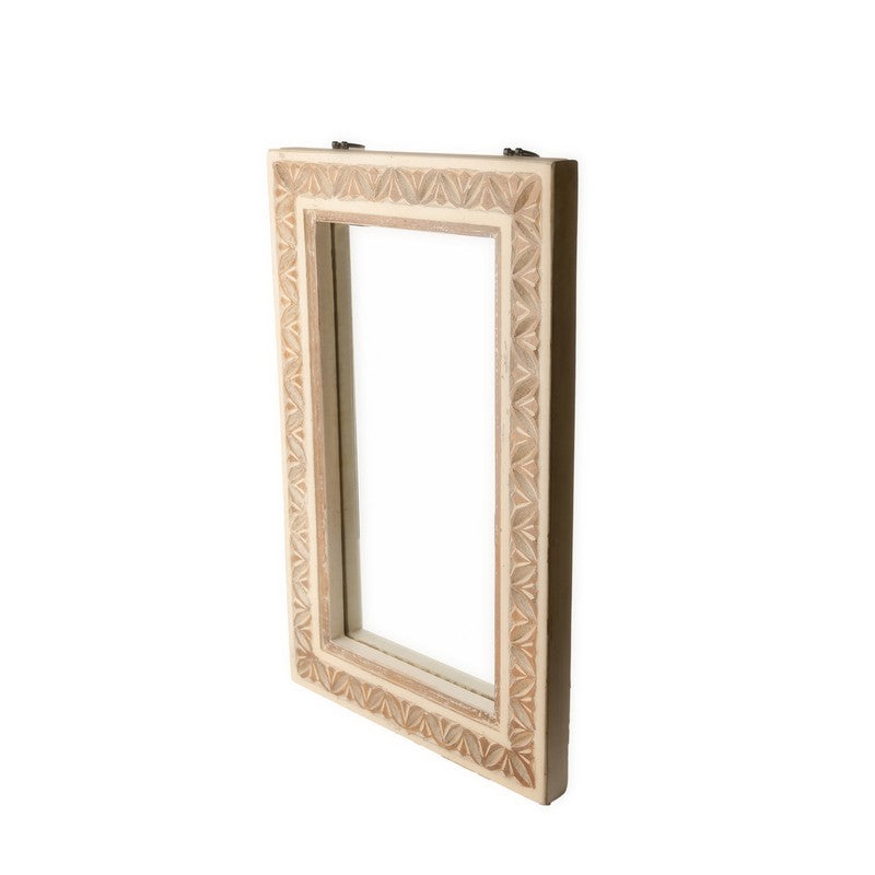 Zyvra Mango Wood Wall Mirror media 5