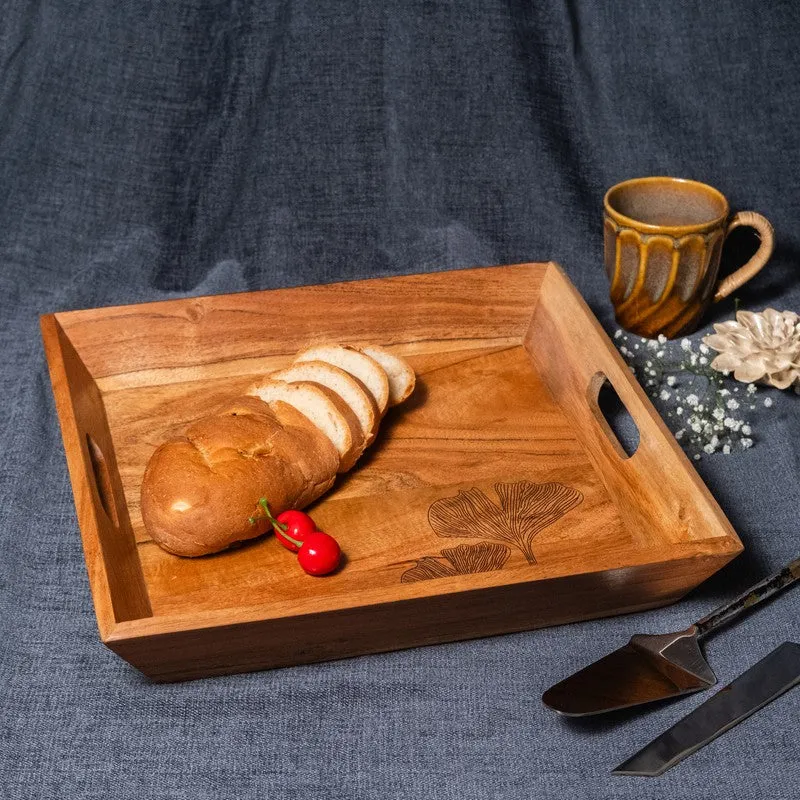 Ornara Pattern Print Wooden Serving Tray media 5