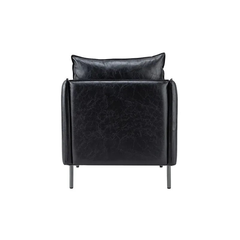 Sculpta Neem Wood Accent Chair - Black media 6