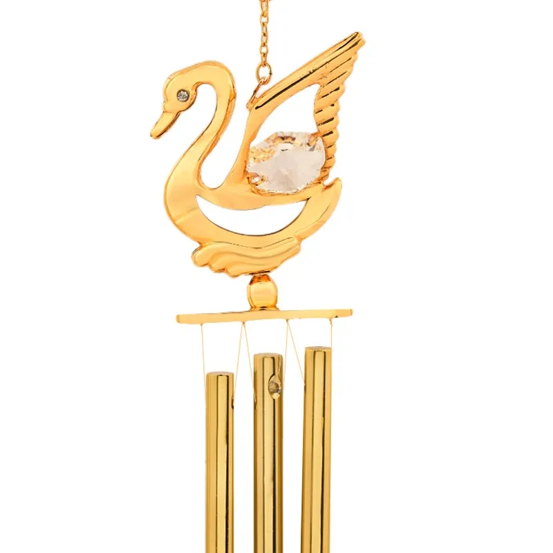 Luxe Swan 24K Gold Plated Mild Steel Windchime media 5