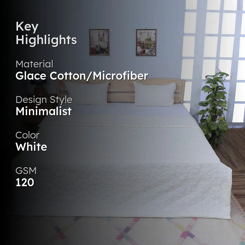 Starsia Microfiber Bedcover - White media 2