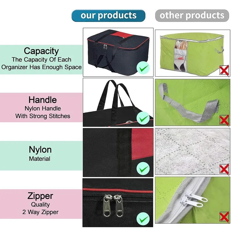 Laxis StackSmart Nylon Cloth Organizers - Set Of Four media 8