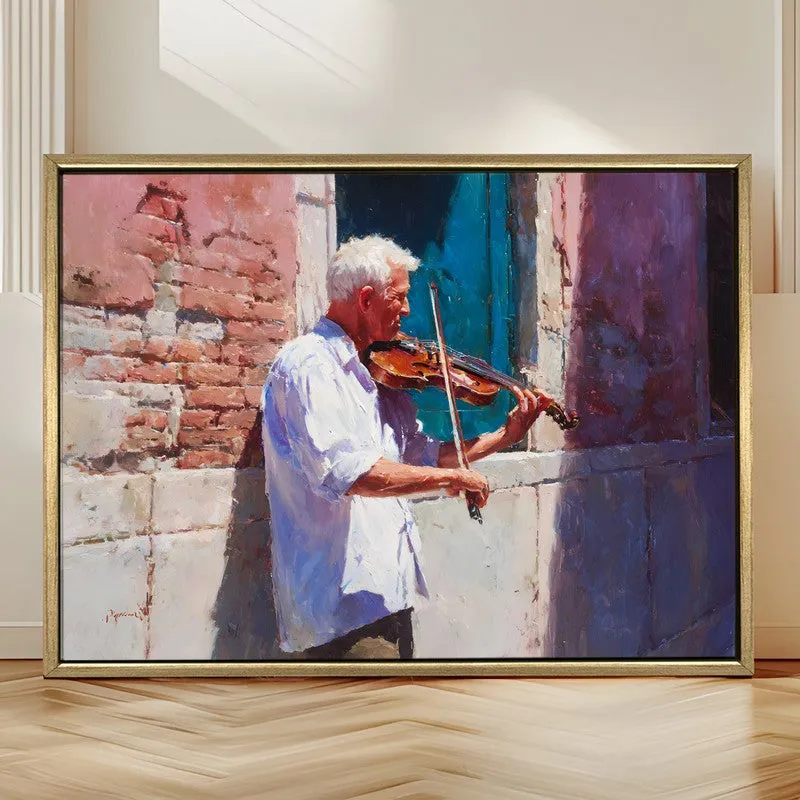 Shadow Strings Canvas Wall Painting With Frame media 4