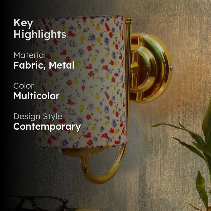 Galora Prista Terrazzo Fabric & Metal Wall Lamp media 2