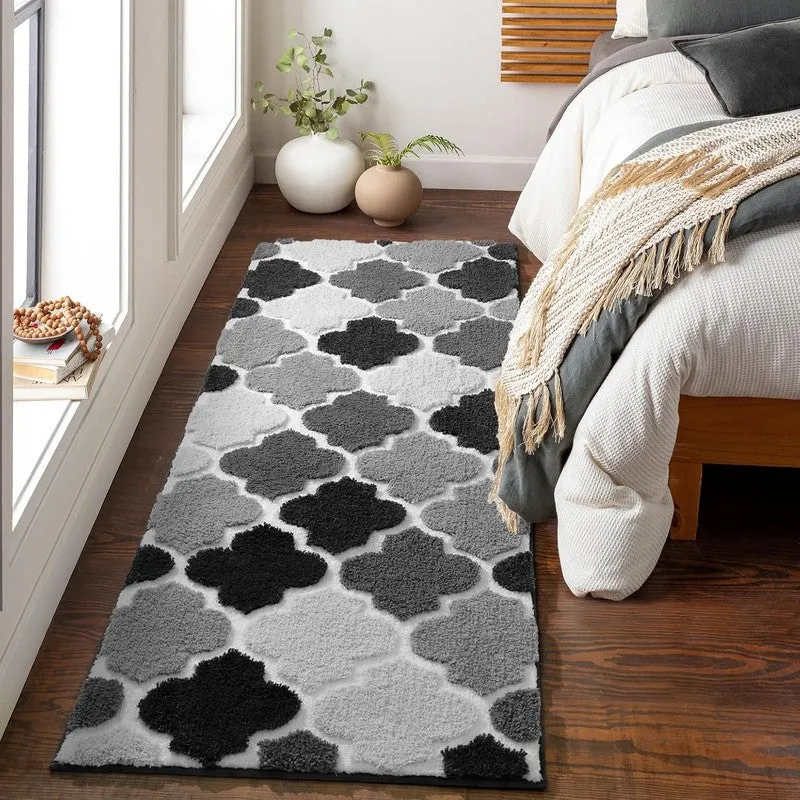 Smoky Ellipse Tranquil Micro Fiber Runner Rug media 4