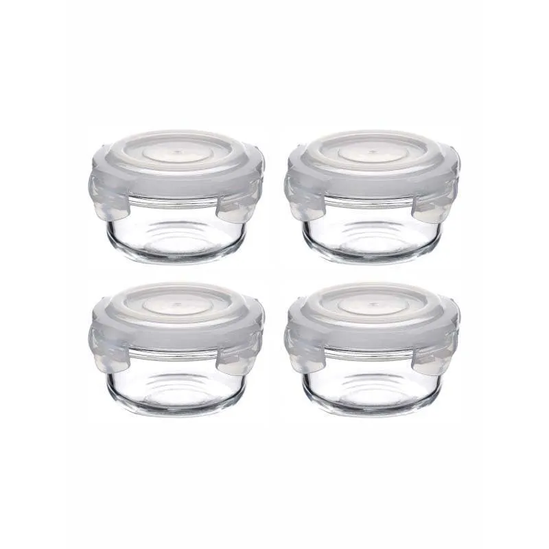 Carino Teal Round Lunch Box (400 ML) - Set Of Two media 4