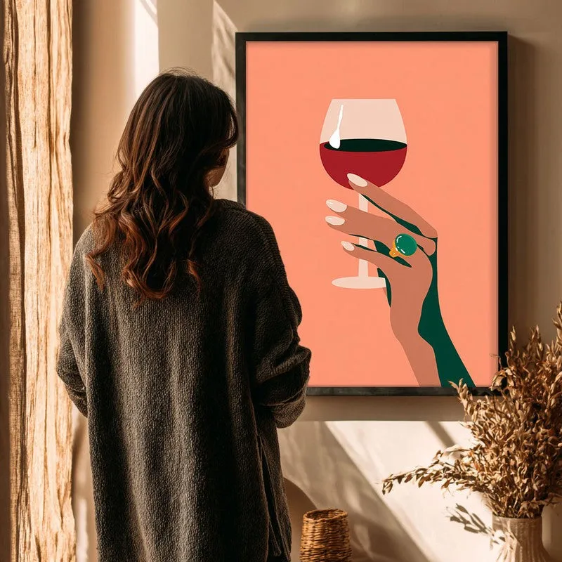 Rubessa Canvas Wall Painting - Black Frame media 4