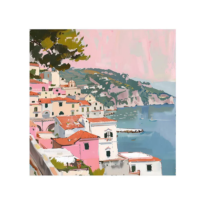 Coastal Mediterranean Wall Painting media 5