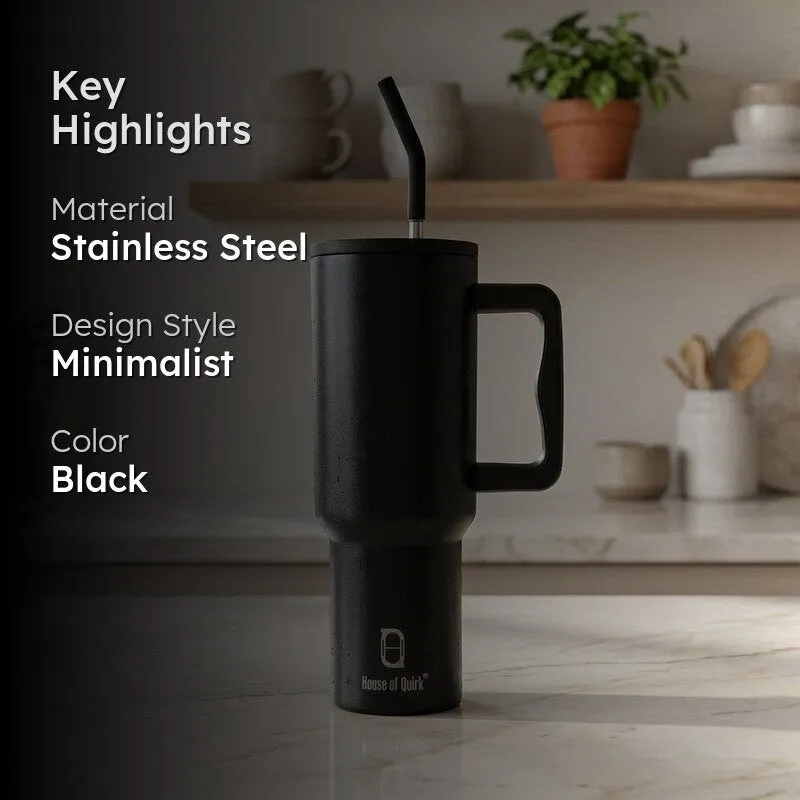 TerraTone Stainless Steel Tumbler (1200 ML) - Black media 2