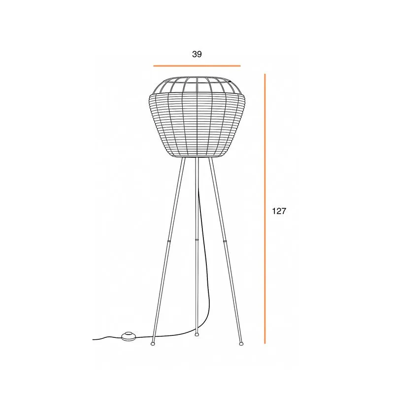 Fig Living Urban Rustica Tripod Floor Lamp media 10