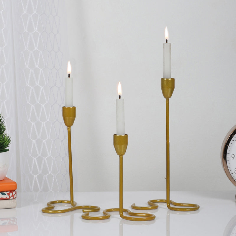 LumiStack Curve Candler Holder - Set Of Three