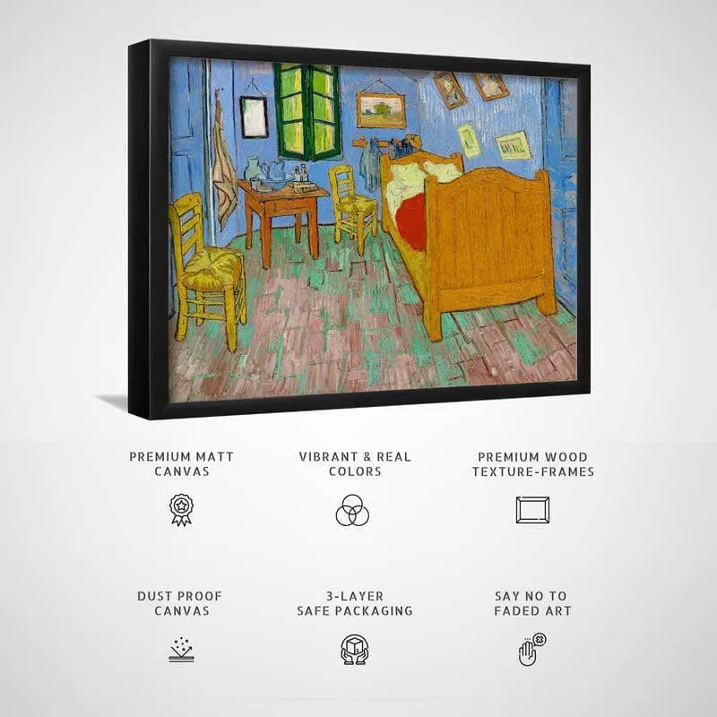 Bedroom In Arles By Vincent Van Gogh - Black Frame media 3