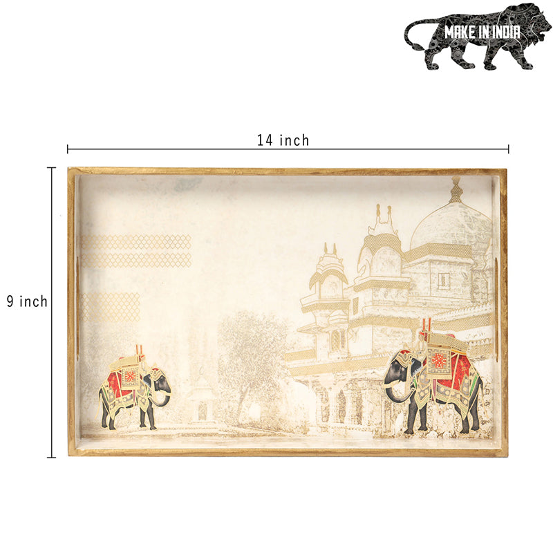 Darbar Parade Enamel Coated Serving Tray media 7