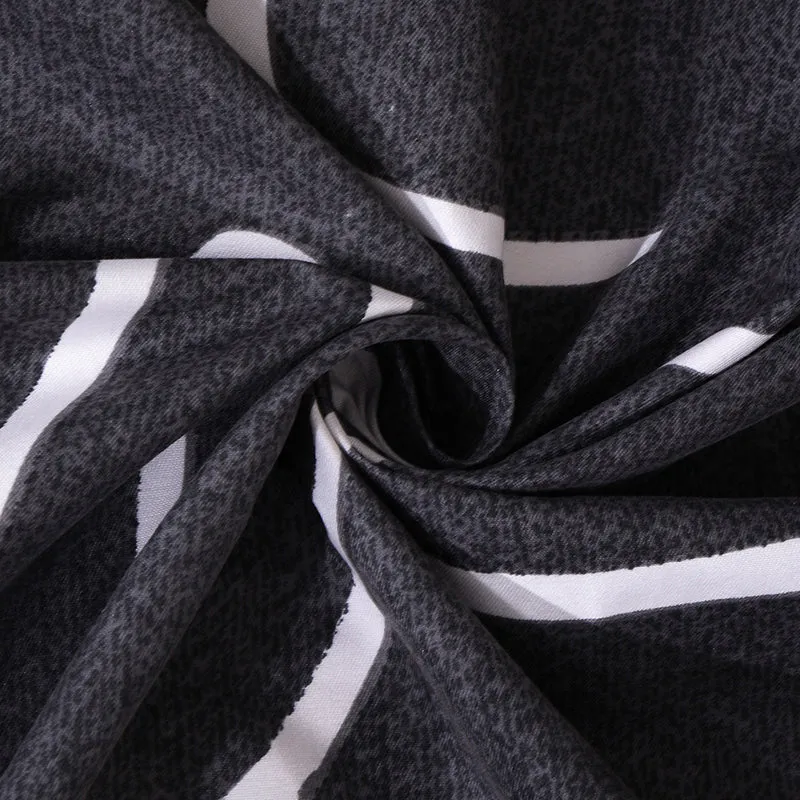 Juniper Fitted Bedsheet (Black) - 180 GSM media 7
