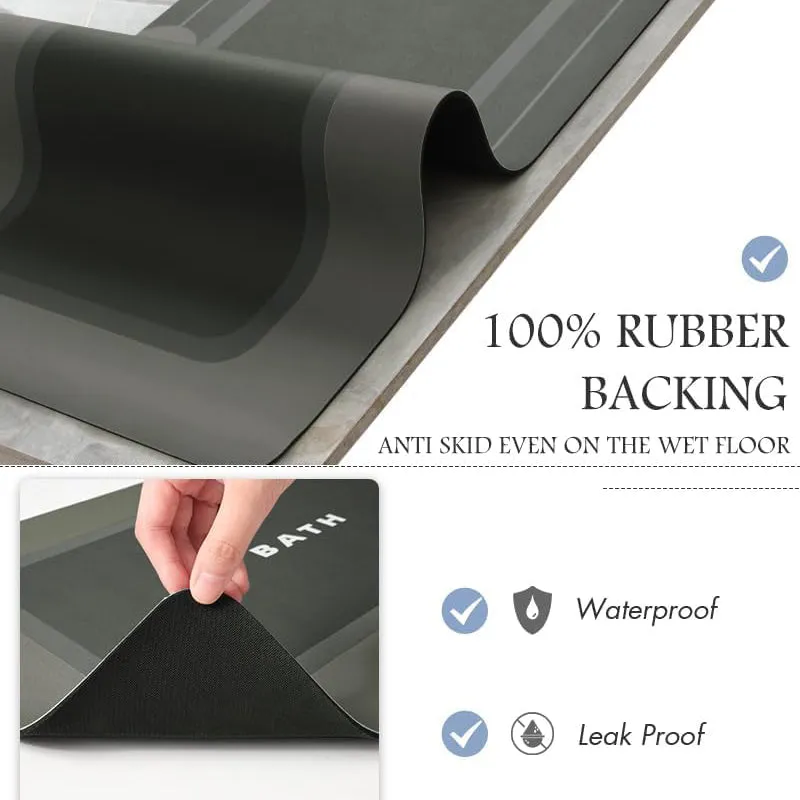 Frosted Dune Rubber Bath Mat media 6