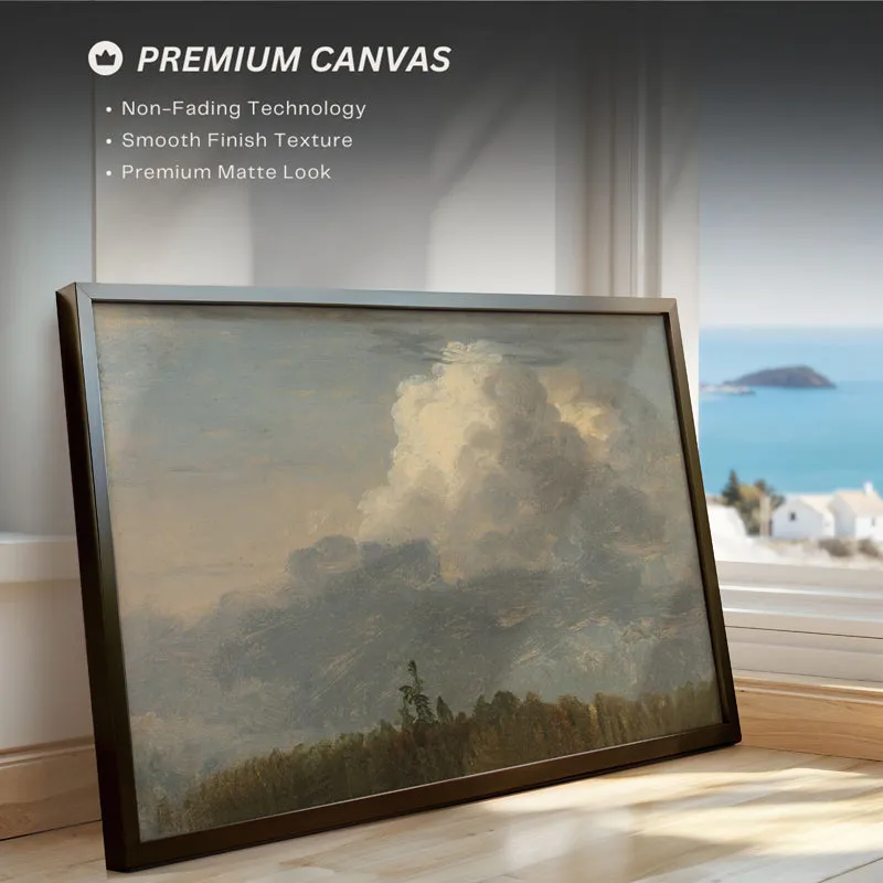 Cloud Formation Wood Wall Art With Frame - Black media 4