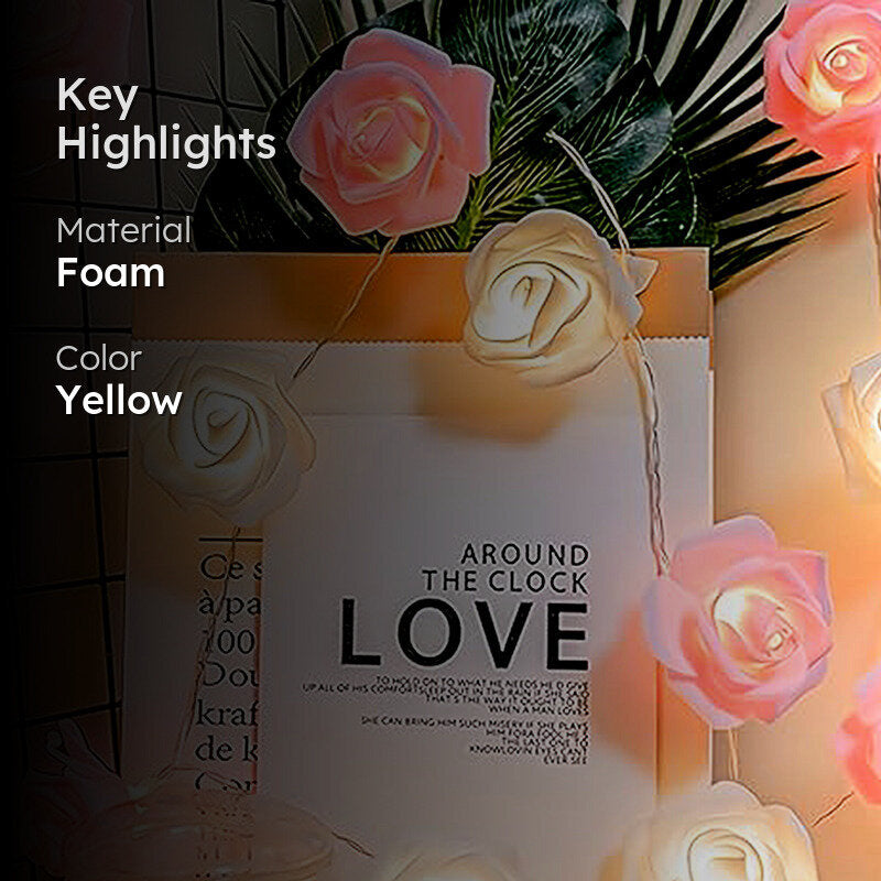 Eternal Rosa Foam String Light  - Multicolor media 2