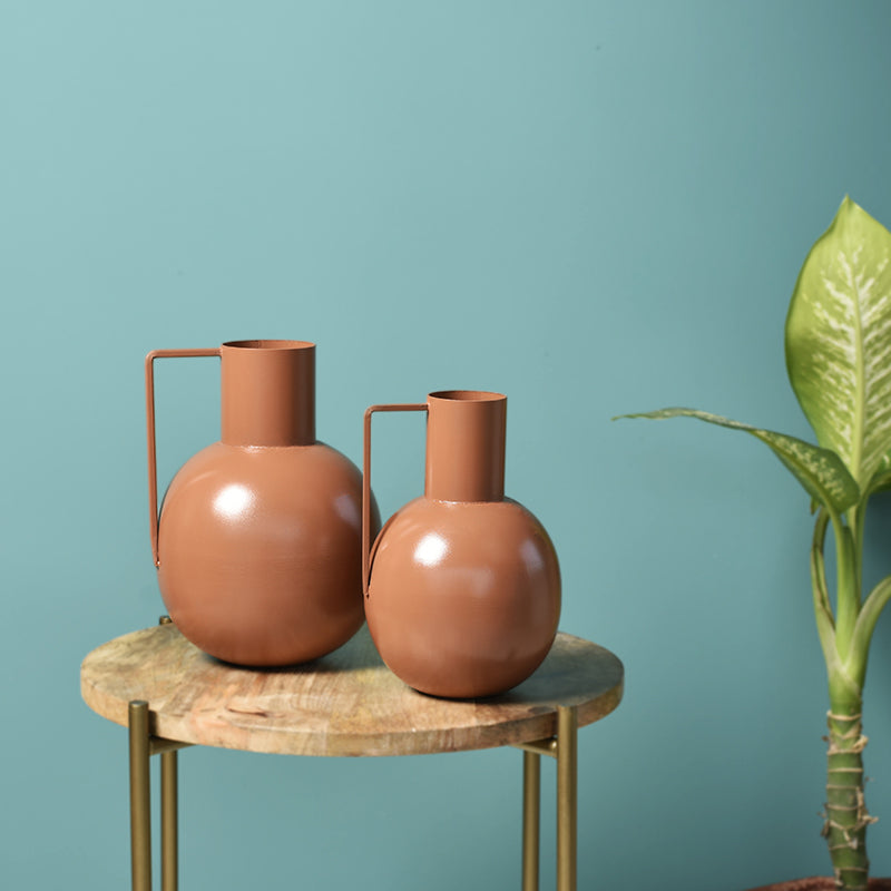 Surahi Iron Vase - Set Of Two