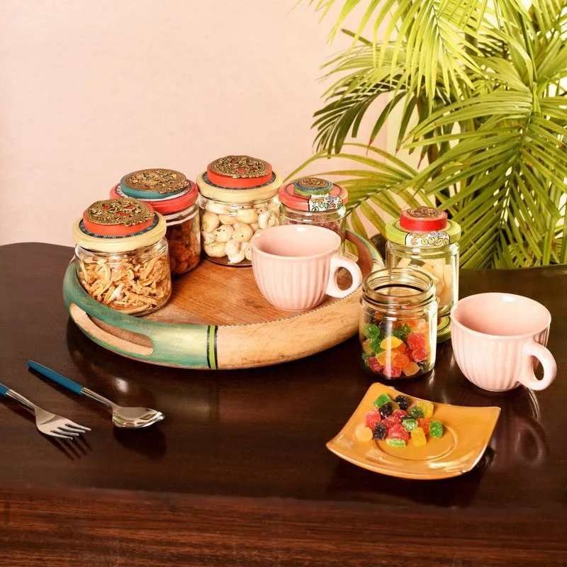 Folkza Decorative Jars & Cups with Tray media 1
