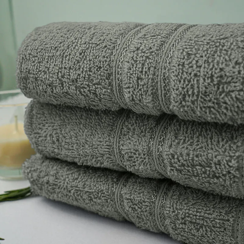 Micro Cotton LuxeDry Soothe Face Towel (Dark Grey) - Set Of Four media 4
