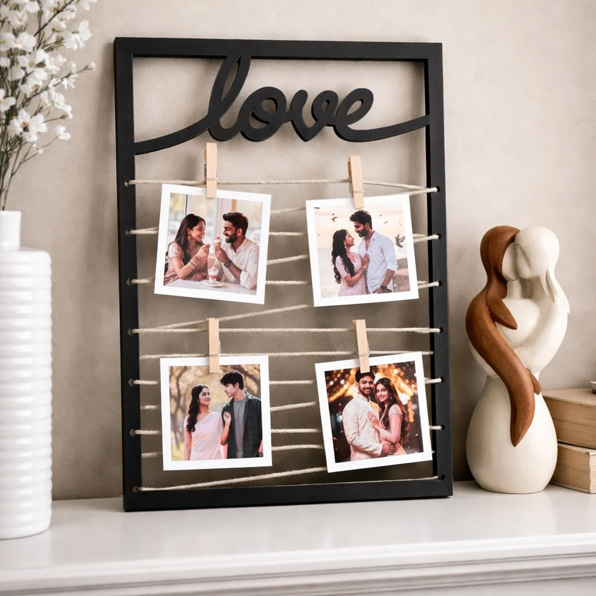 LoveThread MDF Photo Frame - Black media 1