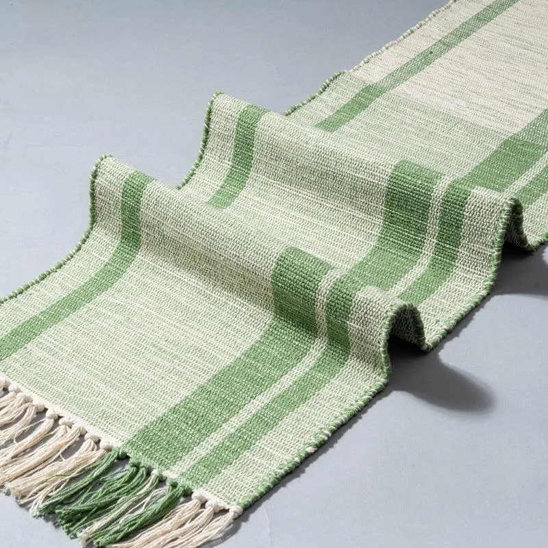 Freyja Handwoven Cotton Table Runner media 3