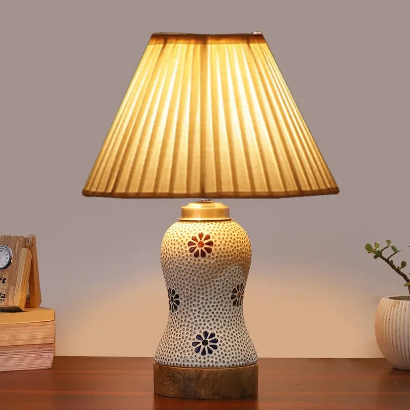 Espera Pleatra Wooden Table Lamp - Multicolor media 2