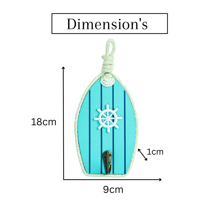Nautic Grip Wood Wall Hook media 5