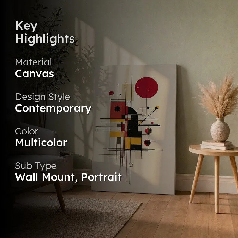 GeoFrame Abstract Canvas Wall Art media 2