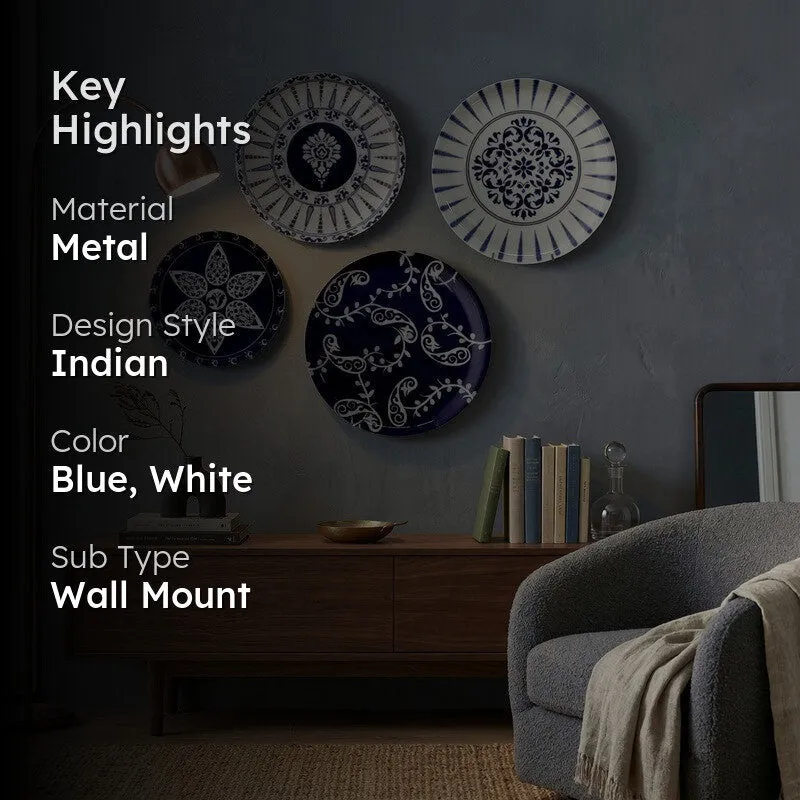 Indigo Sovereign Metal Wall Plates - Set of Foue media 2