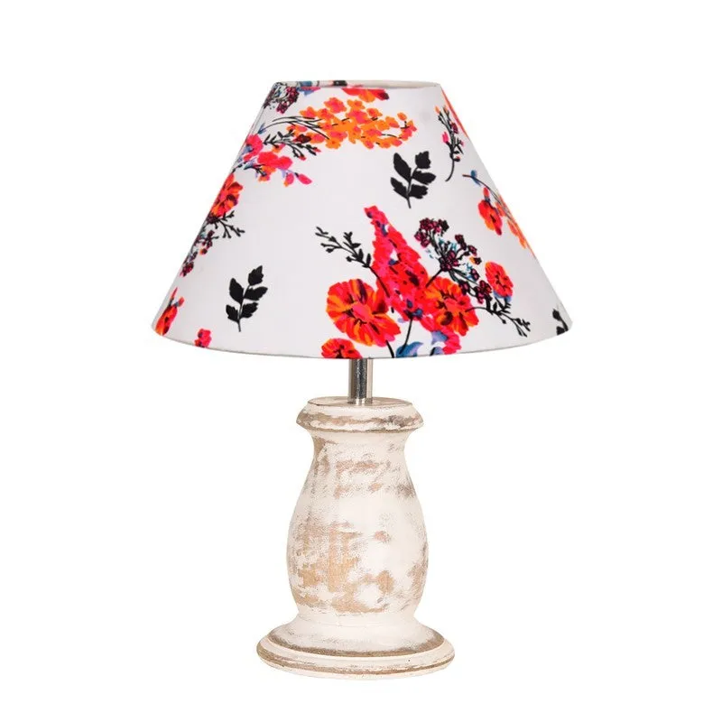 RadiantAura Stylish Wooden Table Lamp - Multicolor media 3