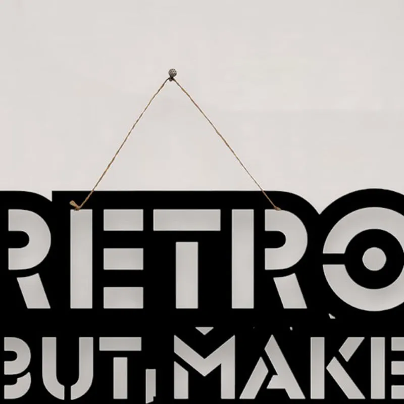 Retro But Cute Mild Steel Wall Accent media 4