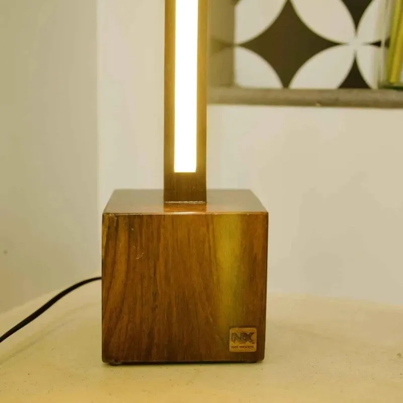 Slim Rose Wood LED Wooden Floor Lamp media 7