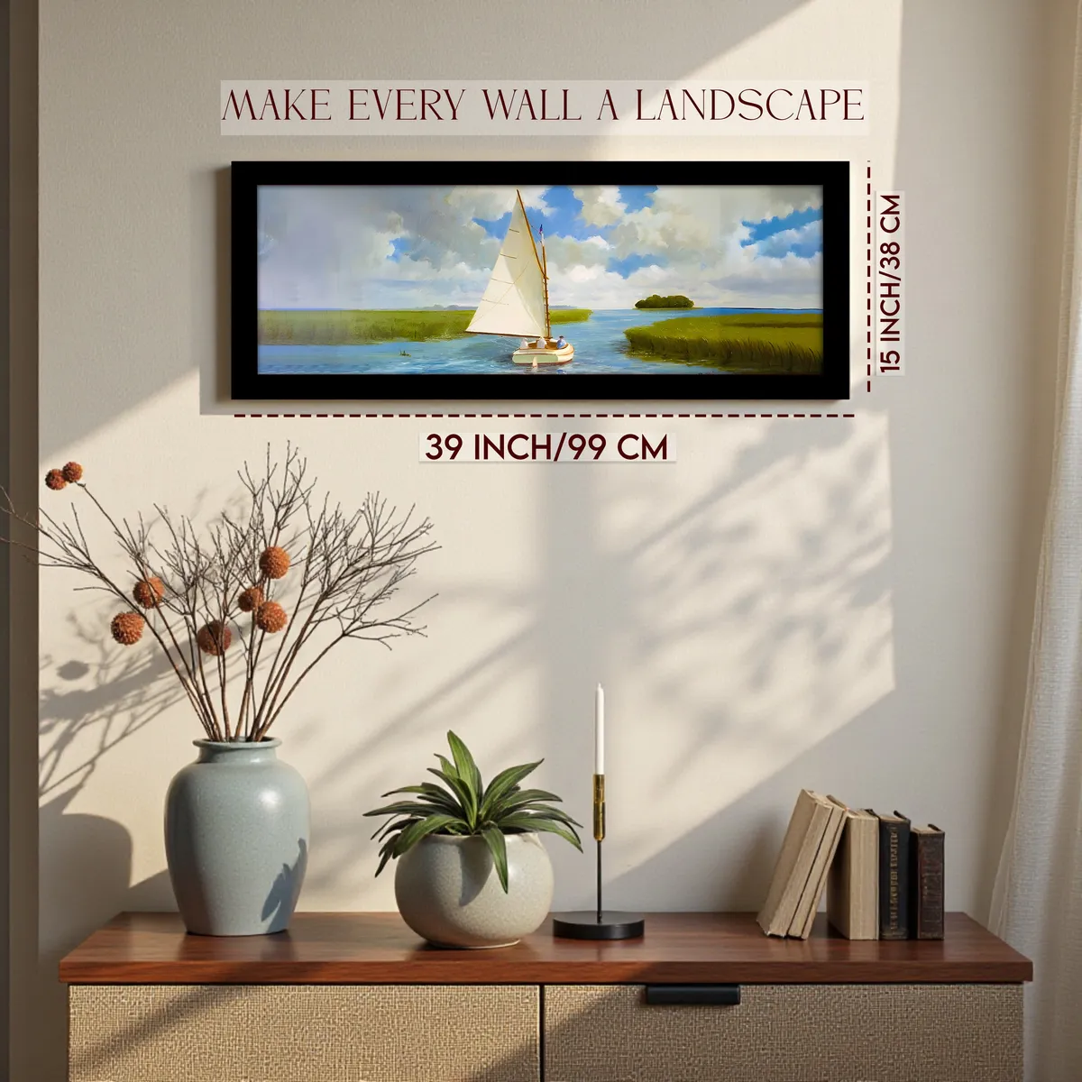Blueway Sailboat Wall Painting media 2
