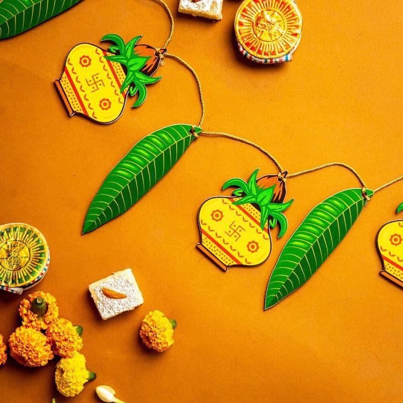 Kalash And Mango Leaf Festive Toran media 6