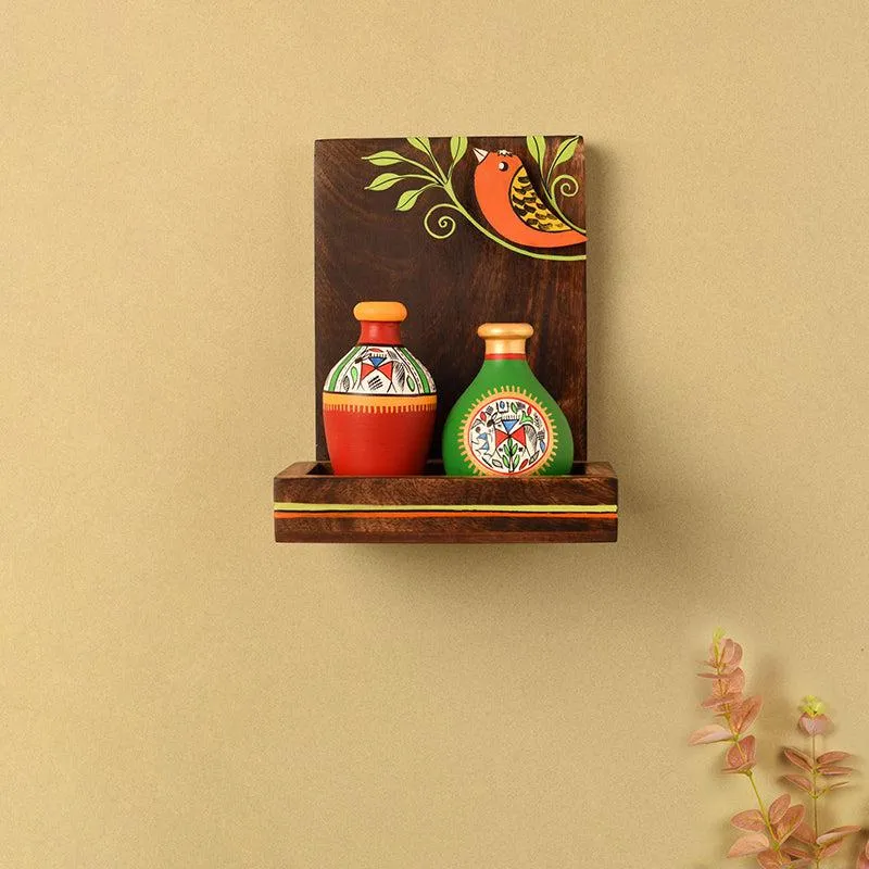 Shilpa Stupa Wood Shelf media 1
