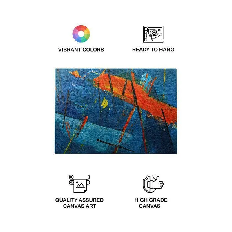 Multicolored Abstract Fusion Canvas Painting - Gallery Wrap media 4