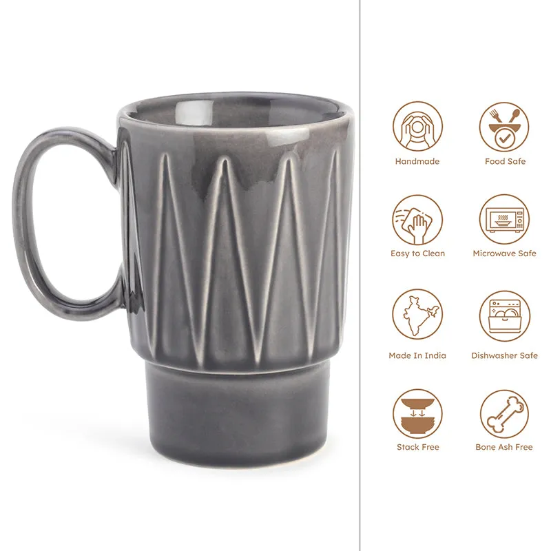 Kindred Ceramic Mug (Ash Grey) - 350 mL media 5