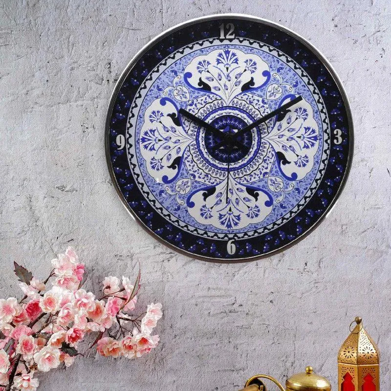 Mandela Tale Wall Clock - Blue media 1