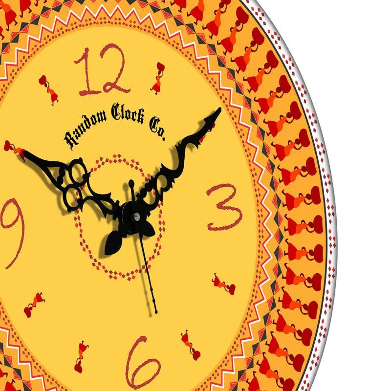 Alora Ethnic 3D Printed MDF Wall Clock media 8