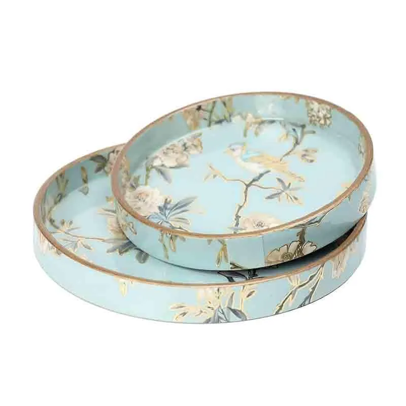 Chirpy Circular Serving Tray - Set Of Two media 5