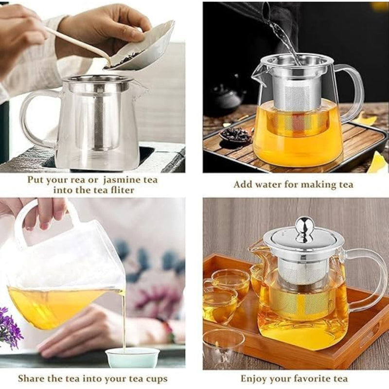 Klaris Heat-Resistant Glass Kettle with Infuser - 750 mL media 6