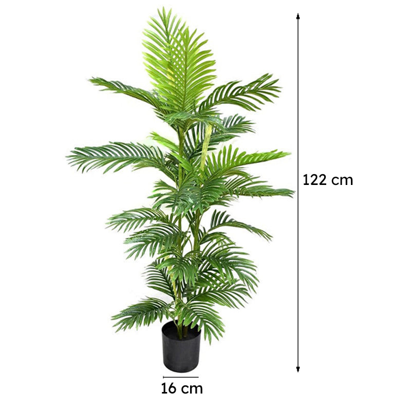 Harmony Artificial Dracaena Plant With Black Plastic Pot - 4 Feet media 9