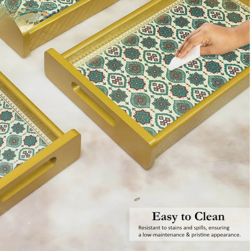 Zentha Wooden Serving Tray - Set Of Three media 5