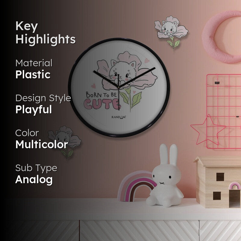Kittyvora Wall Clock media 2