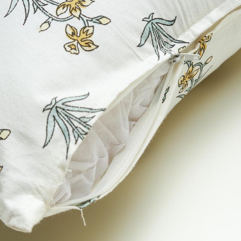 Gulmohar Bagh Cushion Cover (Yellow) - Set Of Five media 5